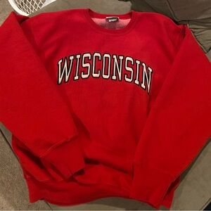 Heavyweight Wisconsin Red Sweatshirt